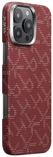 Picture of Pitaka Tactile Woven Case, PTK Red/Gold - iPhone 16 Pro Max