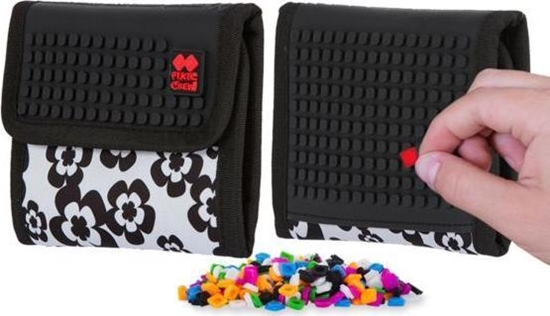 Picture of PIXIE Portfel na Rzep, PIXIE CREW, Kwiaty, Czarny Panel