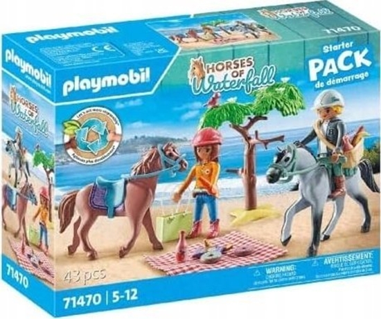 Picture of Playmobil Zestaw figurek Horses 71470 Wycieczka konna na pla z Ameli i Benem