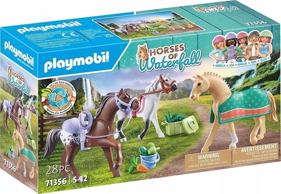 Picture of Playmobil Zestaw z figurkami Horses 71356 3 konie: Morgan, Quarter Horse i Angloar