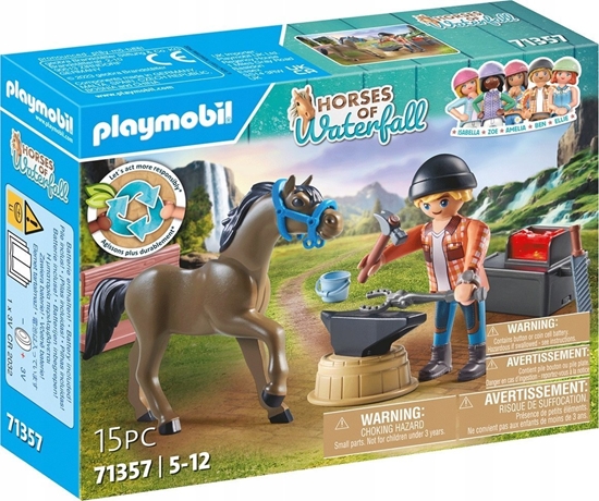 Picture of Playmobil Zestaw z figurkami Horses 71357 Kowal Ben i Achilles