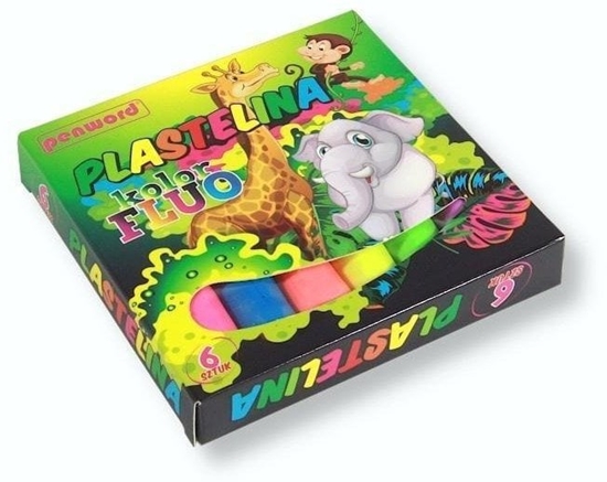 Picture of Plastelina 6 kolorów fluo