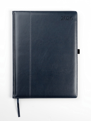 Изображение Plānotājs AMBASSADOR BLACK EDITION 2026, PU, A4, zila krāsa (Baltic)