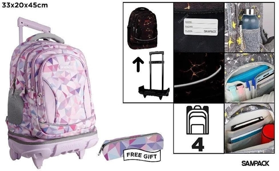 Picture of Plecak ze stelaem i kókami 4 komory + piórnik