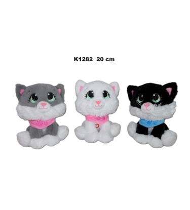 Attēls no Plīša kaķis ar skaņu 20 cm (K1282) dažādas 168610