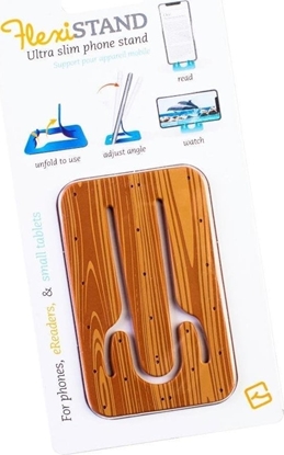 Picture of Podstawka Thinking Gifts FlexiStand podstawka pod telefon - Wood Drewniana