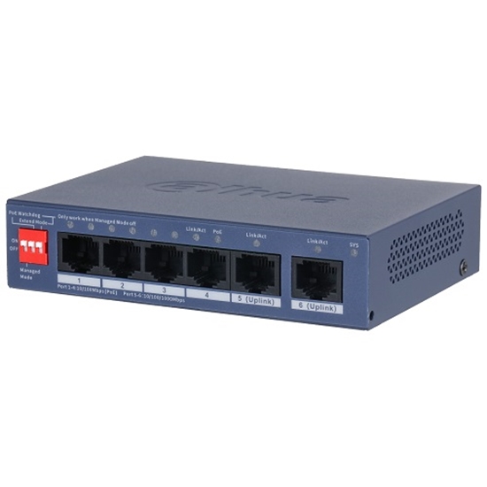 Picture of PoE switch 100Mbps 4+2G uplink CS4006-4ET2GT-36