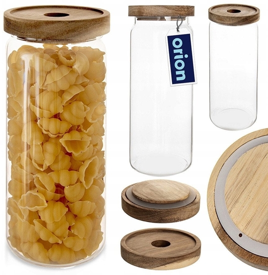 Picture of Pojemnik na Makaron Mk Patki Szklany z Pokrywk Uszczelk ORION 1,6 l