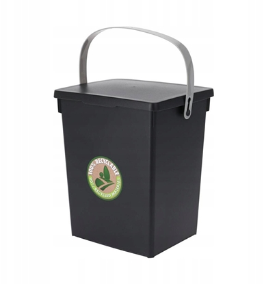 Picture of Pojemnik na odpady organiczne z plastiku z recyklingu, 5,5 l
