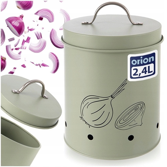 Picture of Pojemnik na warzywa i owoce metalowy zielony GREENISH 2,4 l