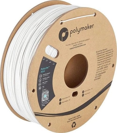 Picture of Poly Filament Polymaker PolyLite ASA 1,75mm 1kg - White}