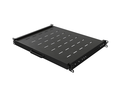 Picture of Półka wysuwana do szaf rack 19 cali  350mm czarna 