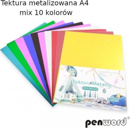 Picture of Polsirhurt Tektura gadka metalizowana A4 MIX