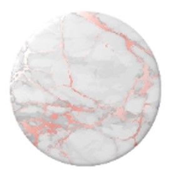 Изображение Popsockets Rose Gold Lutz Marble White