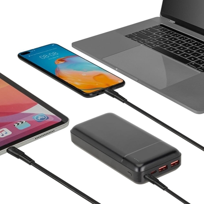 Attēls no POWER BANK USB 20000MAH/VA2102 BLACK RIVACASE
