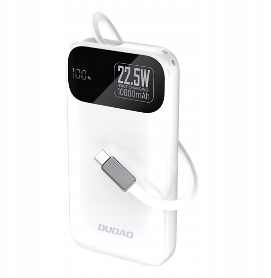 Picture of Powerbank Dudao K31 10000 mAh 22,5W PD z wbudowanym kablem biay