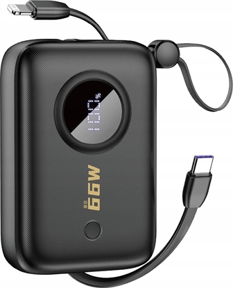 Attēls no Powerbank Dudao Powerbank Dudao K14 USB-A, USB-C, Lightning 10000mAh czarny