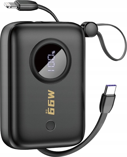 Picture of Powerbank Dudao Powerbank Dudao K14 USB-A, USB-C, Lightning 10000mAh czarny