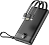 Изображение Veger Powerbank Veger C10 (W1116) 10000 mAh with built-in Micro-USB cables / Typ C / Lightning black
