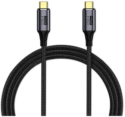 Picture of Kabel USB PremiumCord USB-C - USB-C 0.3 m Czarny (ku4cr03)