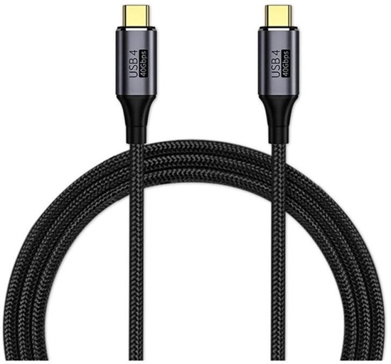 Picture of Kabel USB PremiumCord USB-C - USB-C 0.3 m Czarny (ku4cr03)