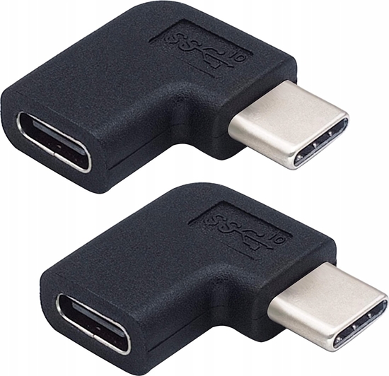 Picture of PremiumCord PremiumCord Adaptér USB-C/male - C/female zahnutý 90°