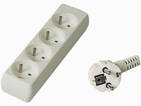 Picture of PremiumCord PREMIUMCORD Prodluovací pívod 230V 2m, 4 zásuvky, bílá