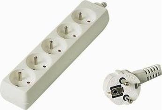 Picture of PremiumCord Przeduacz 230V 7m, 5 gniazdek, biay