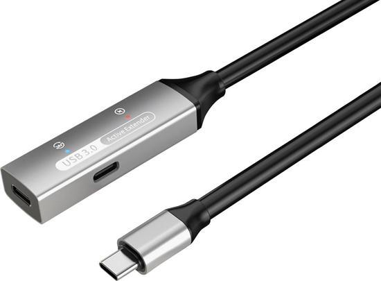 Picture of Kabel USB PremiumCord USB-C - 2x USB-C 10 m Czarny (ku31rep10al)