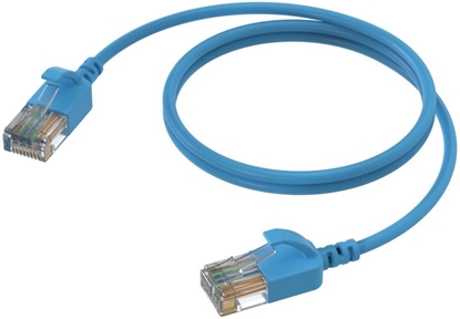 Picture of Procab PROCAB CSD560BU/2 Kabel sieciowy Slimline - CAT6A RJ45 - RJ45 U/UTP wersja niebieska - 2 m