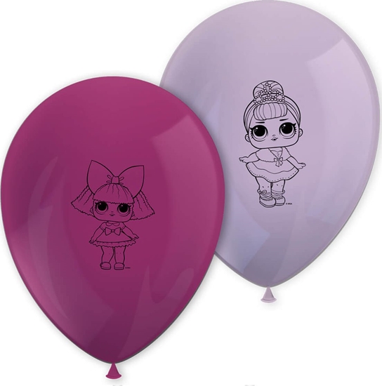 Picture of PROCOS Balony lateksowe LOL Glitterati - 28 cm - 8 szt. uniwersalny