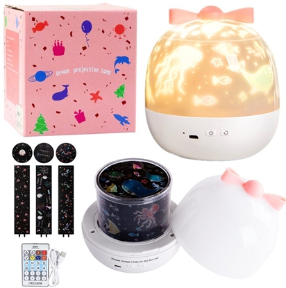 Picture of Projektor Gwiazd Dla Dzieci Lampka Nocna 6 Wymiennych Projekcji LEAN Toys