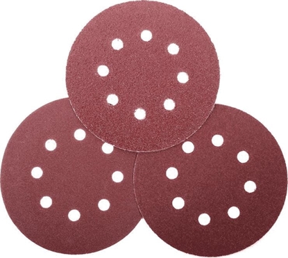 Picture of Pro-Line krki cierne na rzep z otworami 125mm, 5 sztuk, granulacja 80 (49142)