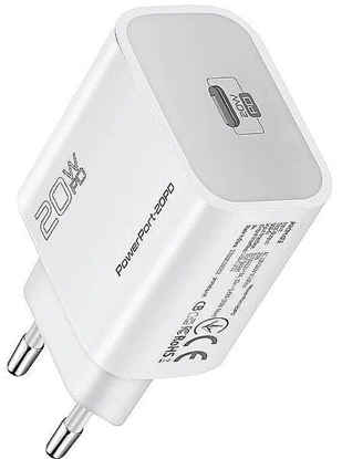 Attēls no Promate PowerPort-20PD Premium Travel Charger Type-C PD 20W