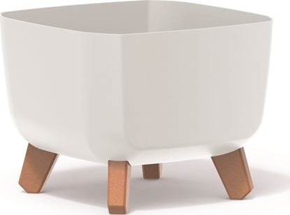 Attēls no Prosperplast Doniczka GRACIA SQUARE - biay