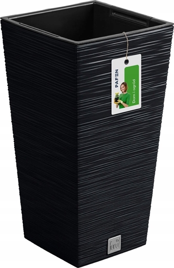 Изображение Prosperplast Doniczka na kwiaty Donica Furu DFSH240 Antracytowa