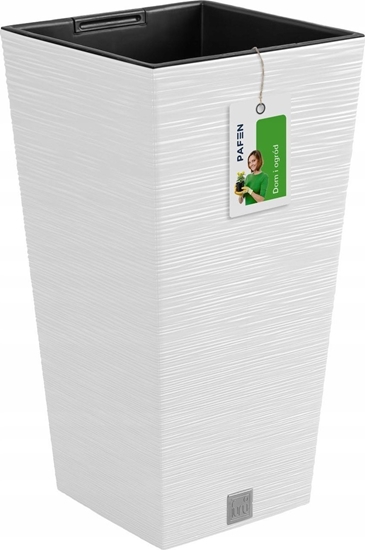 Picture of Prosperplast Doniczka na kwiaty Donica Furu DFSH350 Biaa
