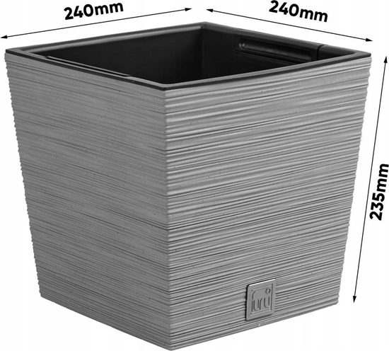 Picture of Prosperplast Doniczka na kwiaty Furu DFS240 szara