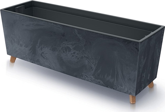Изображение Prosperplast Doniczka URBI CASE BETON EFFECT N - antracytowy