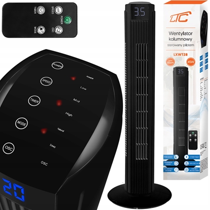 Picture of PS Wentylator kolumnowy 82cm 50W, LCD, sterowany pilotem LTC