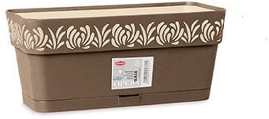 Picture of Puku kaste ar paliktni Gaia 30x13x12cm bruna 8003507887022