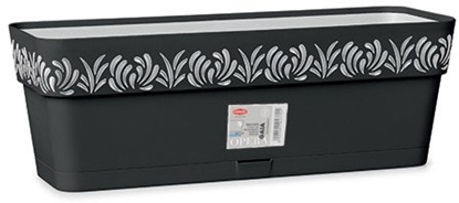 Attēls no Puku kaste ar paliktni Gaia 50x18x17cm melna 8003507888036