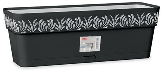 Picture of Puku kaste ar paliktni Gaia 50x18x17cm melna 8003507888036