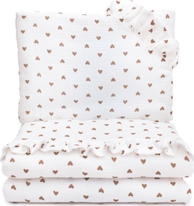 Picture of PULP BAMBOO Pociel Mulinowa 80x100cm - Serduszka