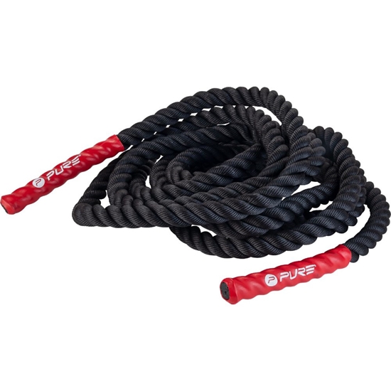 Picture of Pure2Improve Battle Rope 12m | Black/Red