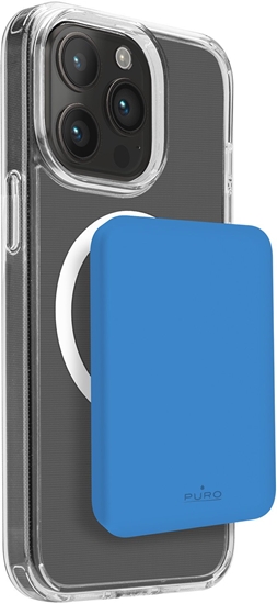 Изображение Puro Mini Power Mag  15 W  4200 mAh  zila -Portativais barosanas avots