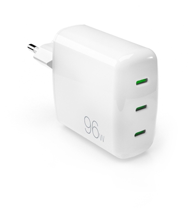 Изображение Puro MiniPro Gan Wall Charger  96 W  balta - Ladetajs PUFCMTCUSBCC96WGWHI (8018417469886)