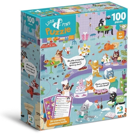Picture of Puzzle 100 Look&Find Kocie kafejka
