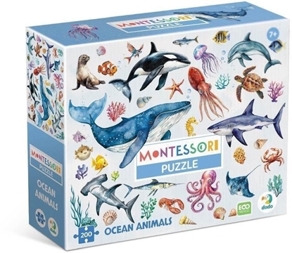 Изображение Puzzle 200 Montessori Zwierzta oceaniczne