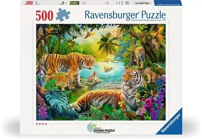Picture of Puzzle 2D: Rodzina Tygrysów 500el
